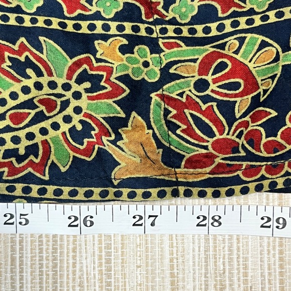 Sacred Threads Womens Boho Block Handkerchief Hem Rayon Tunic Top Navy OS NWT - Picture 10 of 11